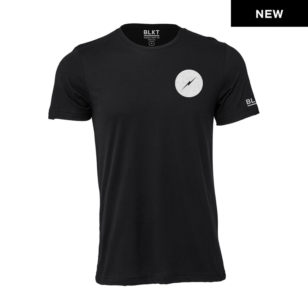 NEW - BOLT SS SUEDED TEE - BLACK